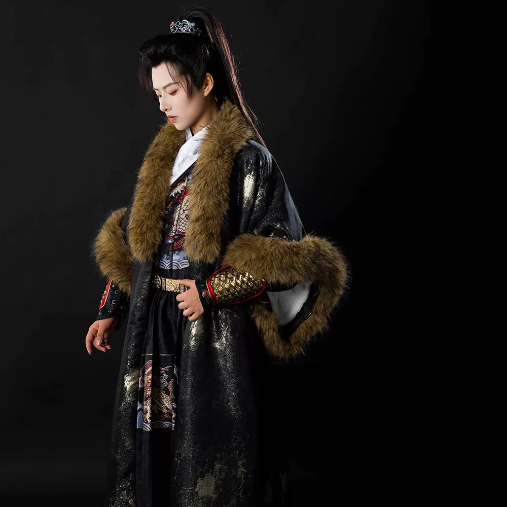 Original Desert Huqiu Fur-Collar Dachang Coat, Versatile Bold Feiyufu Armor Matching Set (Not Hanfu) - Image 2
