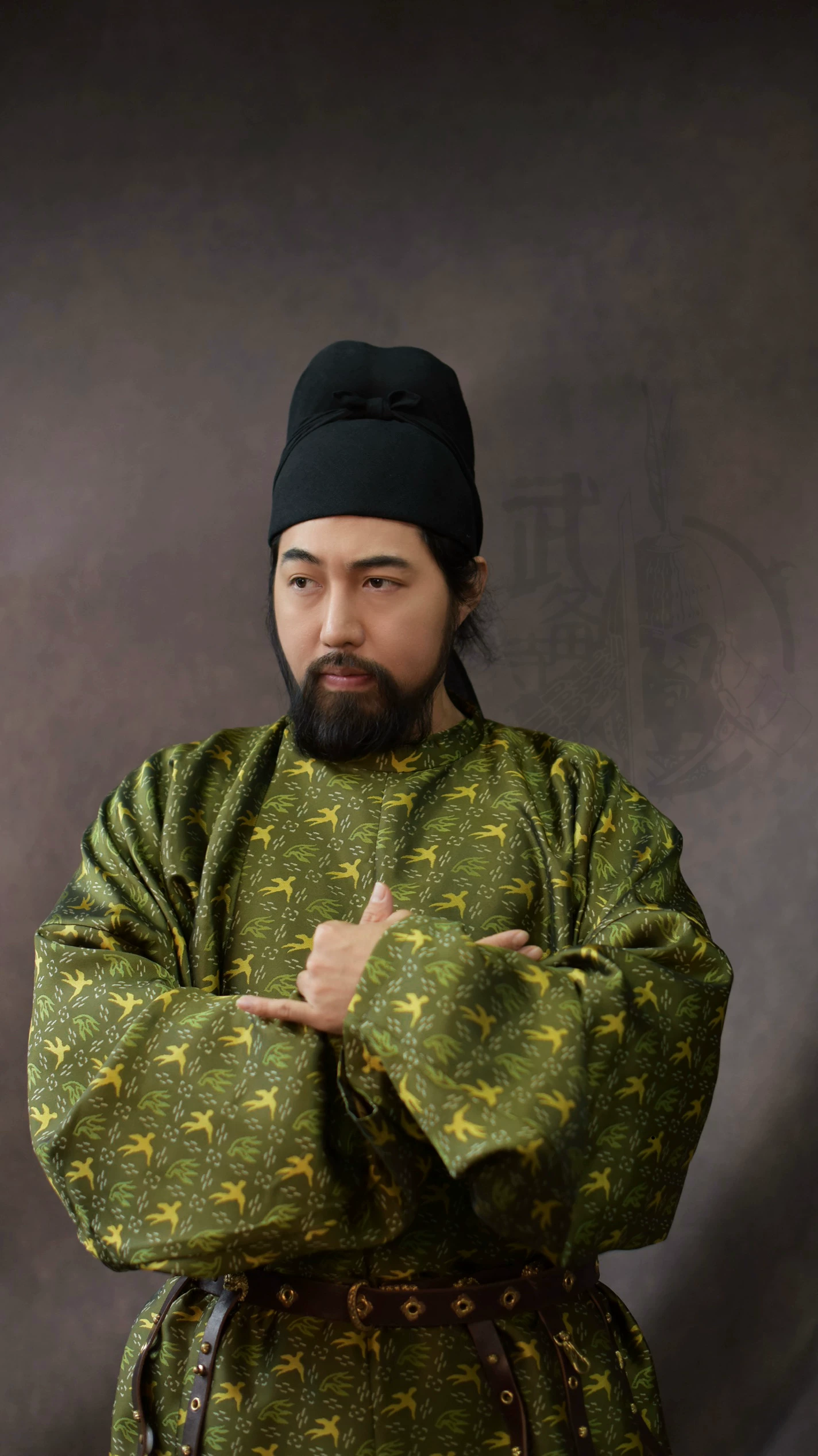 Shosoin bird-flower round-collar robe Great Tang bird-flower round-collar robe Shosoin bird-flower motif - Image 4