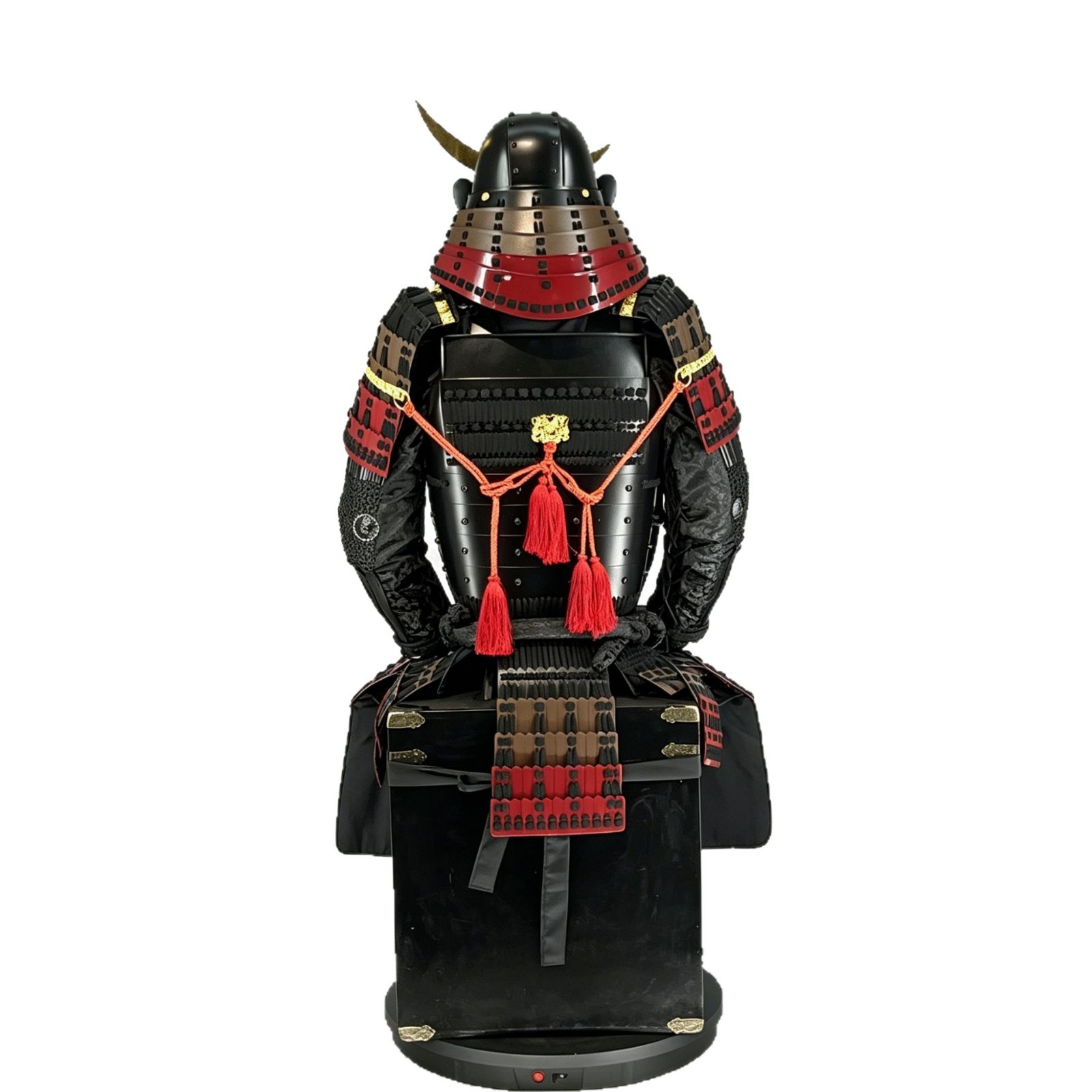 Japanese-style Warring States Samurai Armor, Black and Red, Wearable Display Replica - Image 5