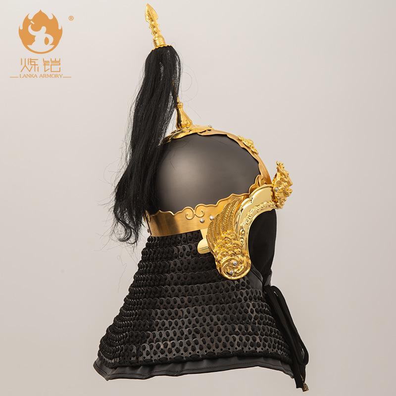 Phoenix Wing Helmet Metal Armor Prop Wearable Song and Ming Dynasty-inspired Film Costume Hat - Image 2