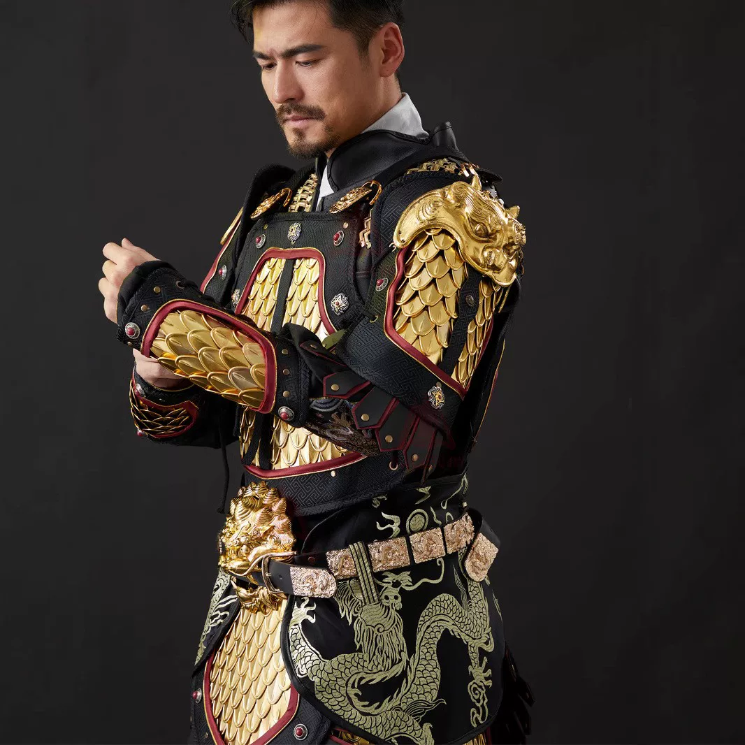Tang-Ming Dragon-Scale Split Mingguang Armor, China-Chic Life-Size Wearable Chinese General Armor - Image 4