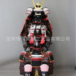 Wearable Japanese Samurai Armor Replica, Iron Construction, Classical Restaurant Display