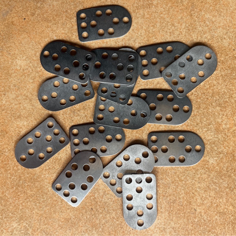 Small Chinese-style Lamellar Armor Pieces, Stainless Steel DIY Chainmail Parts - Image 2