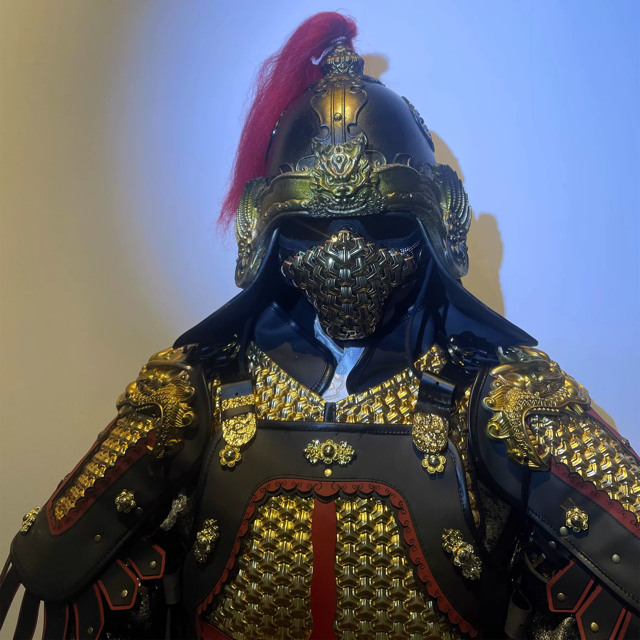 Armor Helmet & Breastplate Hat, Lightweight Cosplay Rubber Helmet Accessory, New China-Chic Wearable - Image 2
