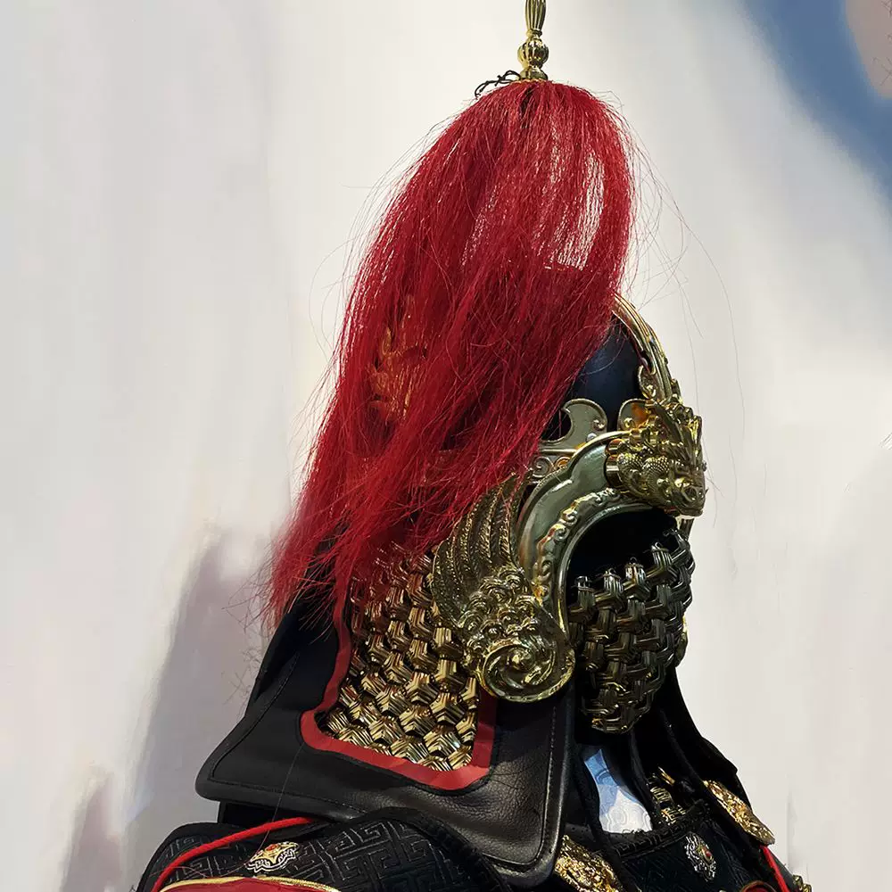 Song/Ming Phoenix-Wing Helmet, Metal Chinese Armor Steel Helmet Accessory - Image 3