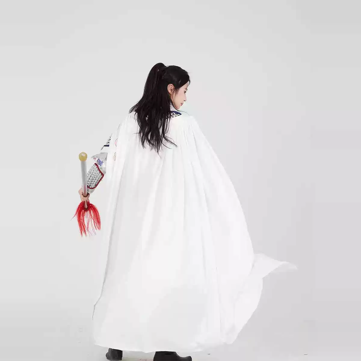 Premium Feiyufu Cloak / Hanfu Cape Accessory, Flowing Drape for General Armor Looks - Image 4