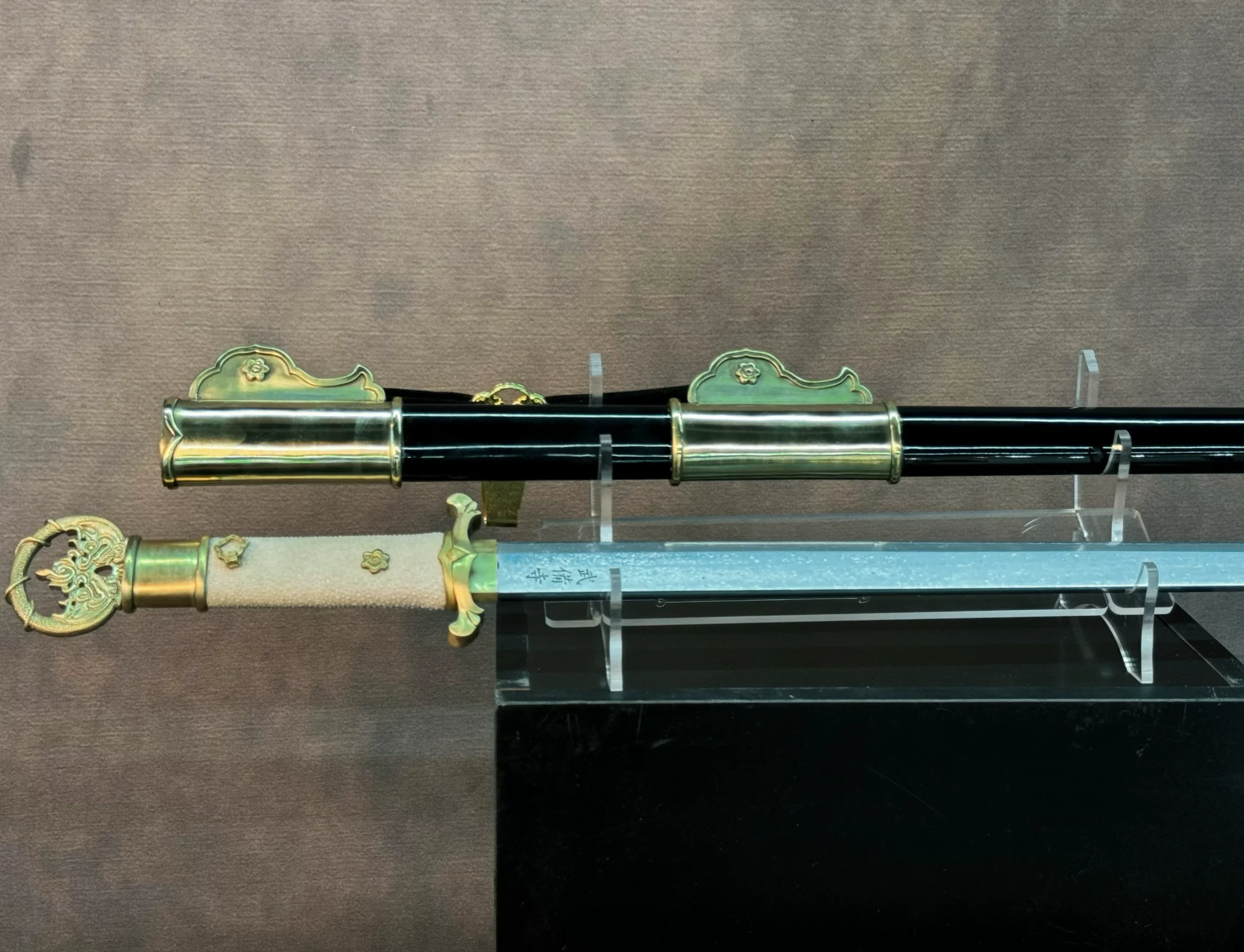 Tang sheathed ring-pommel sword restored prop Tang horizontal saber prop restored Tang sword sheathed ring-pommel sword - Image 2