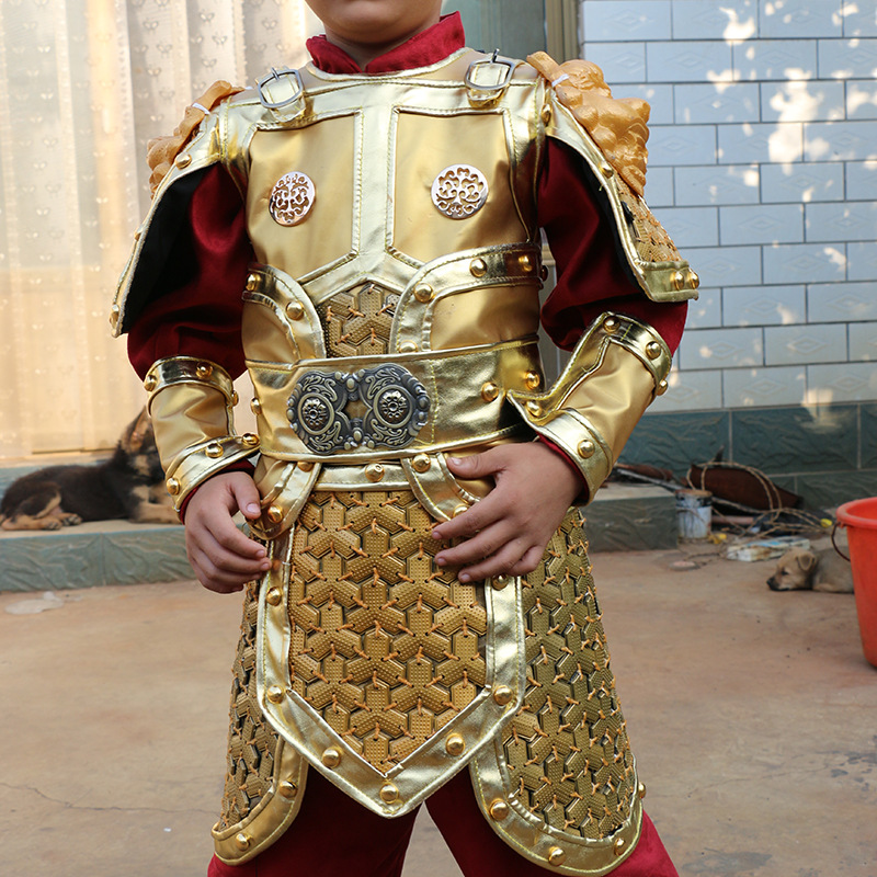 Ancient Soldier Costume Armor Set for Kids and Adults, Iron Stage Performance Replica - Image 4