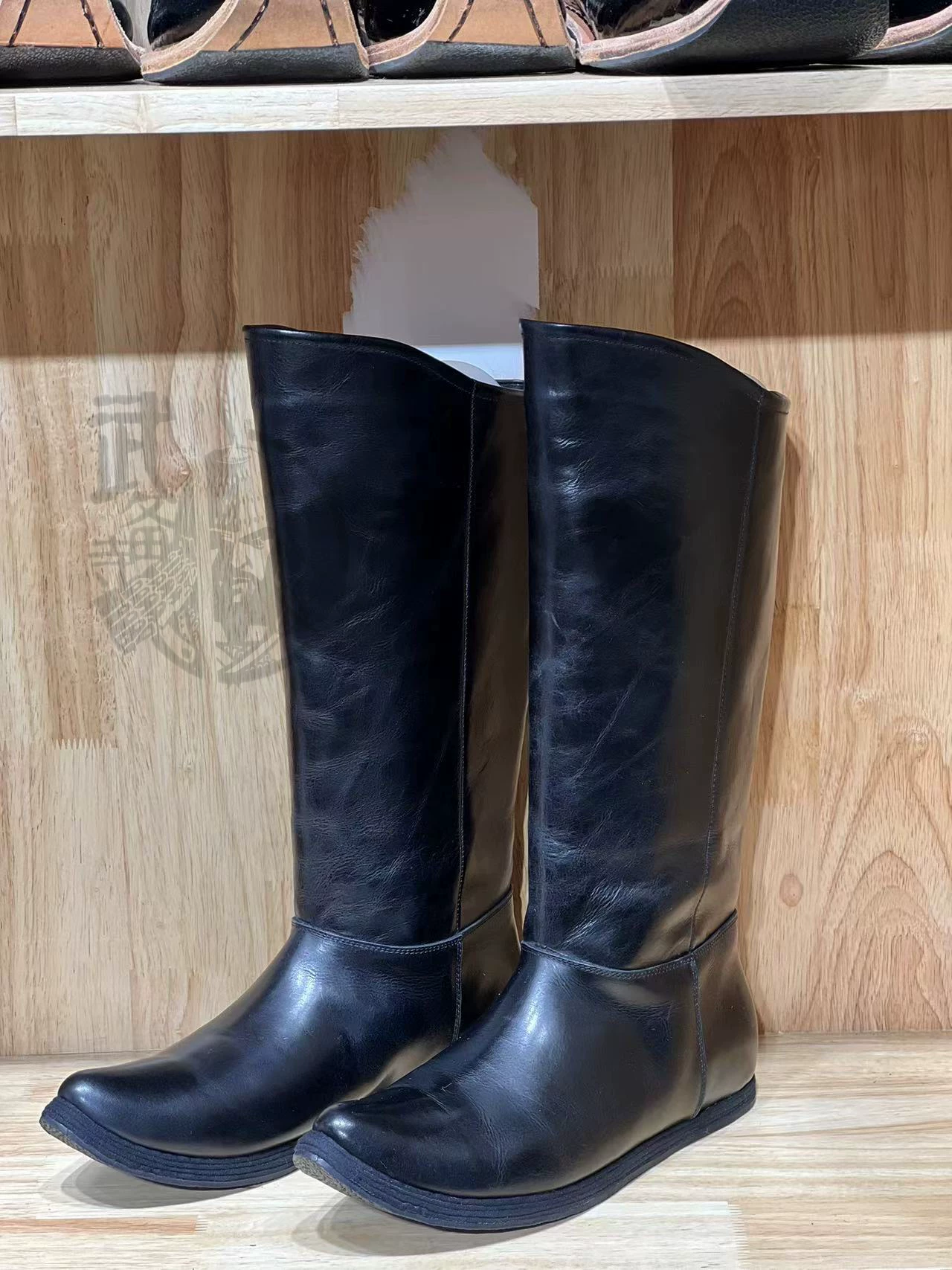 Tang boots liuhe leather boots pure-leather liuhe boots Tang leather boots liuhe boots ancient leather boots - Image 2