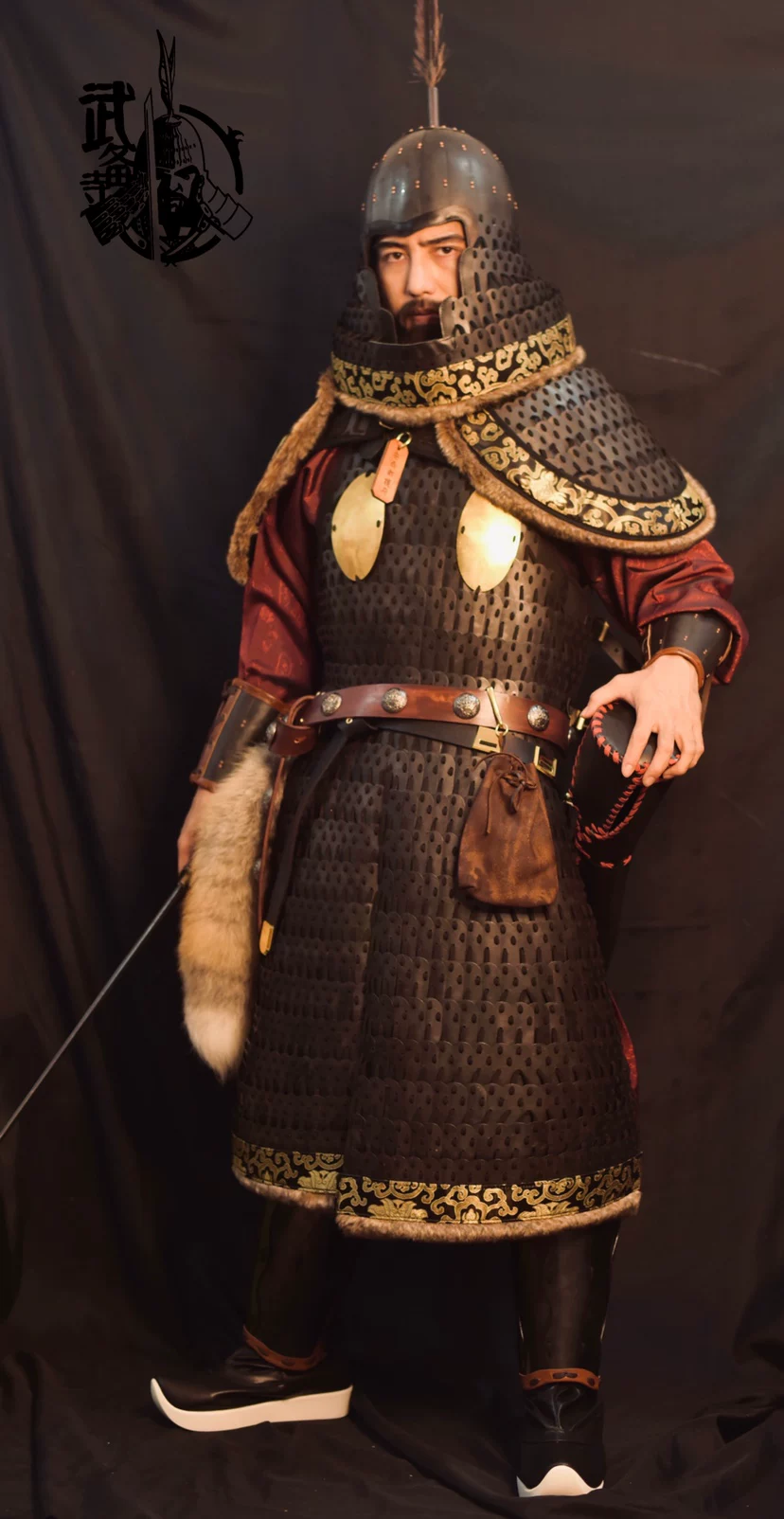 Black-Iron Army lamellar Princess Changle tomb lamellar Shence Army lamellar Tang armor Tang lamellar Tang lamellar armor - Image 2