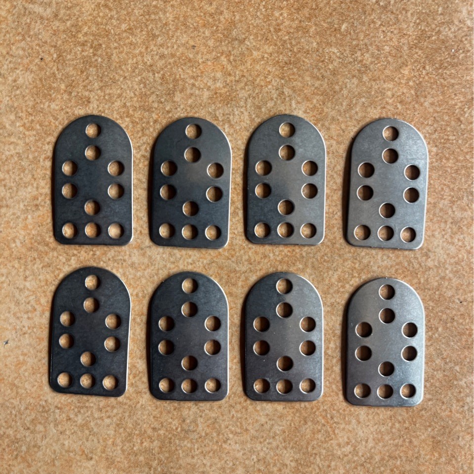 Small Chinese-style Lamellar Armor Pieces, Stainless Steel DIY Chainmail Parts - Image 3