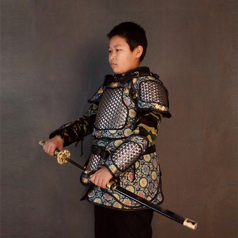 Ancient Chinese General Armor Robe Replica Spring and Autumn Warring States Style Iron Construction - Image 4