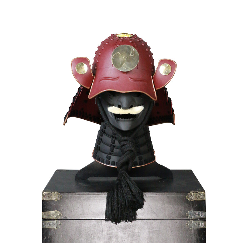 Japanese-Style Samurai Kabuto Helmet Ornament Handmade Metal Craft Display Replica - Image 5