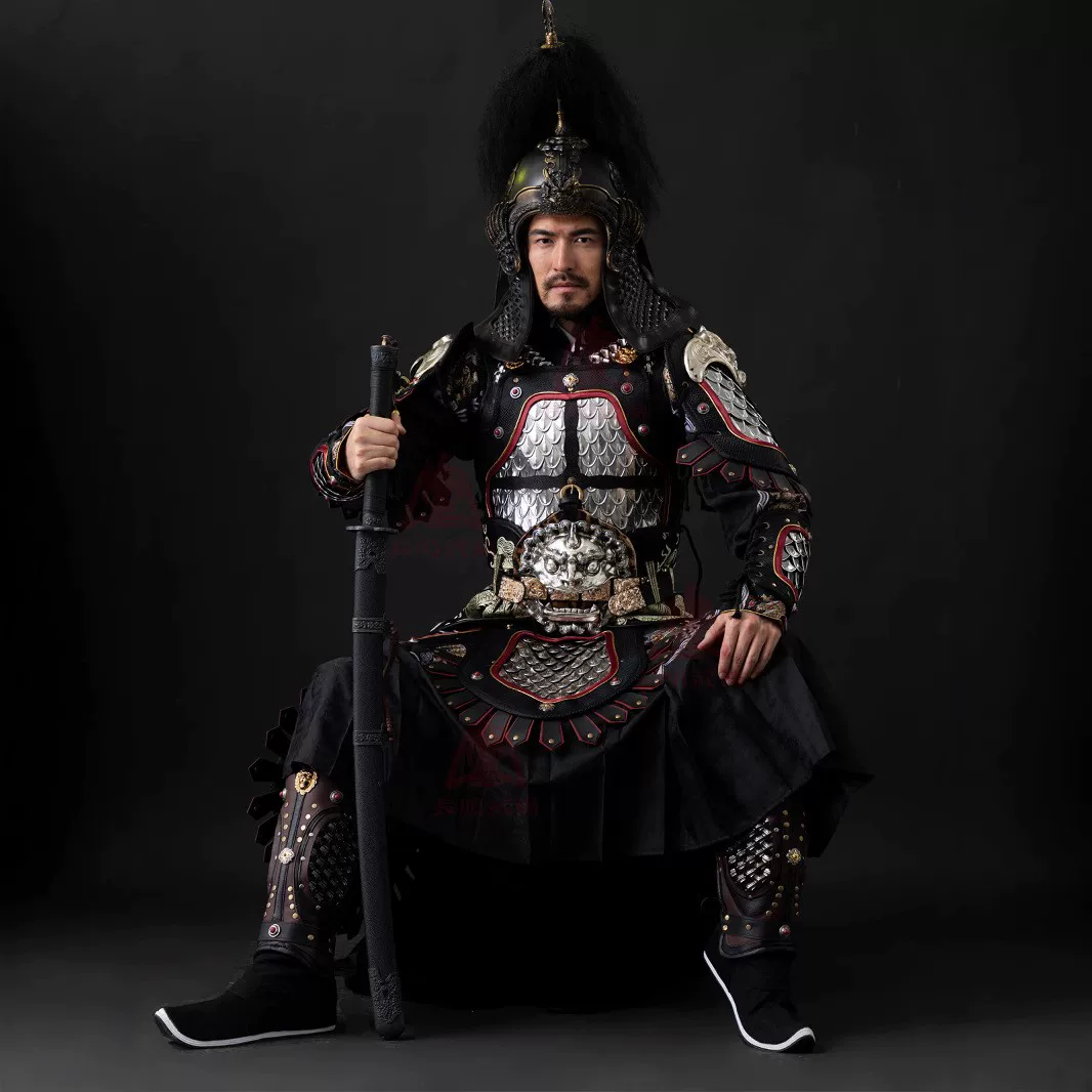 Tang-Ming Dragon-Scale Split Mingguang Armor, China-Chic Life-Size Wearable Chinese General Armor - Image 3