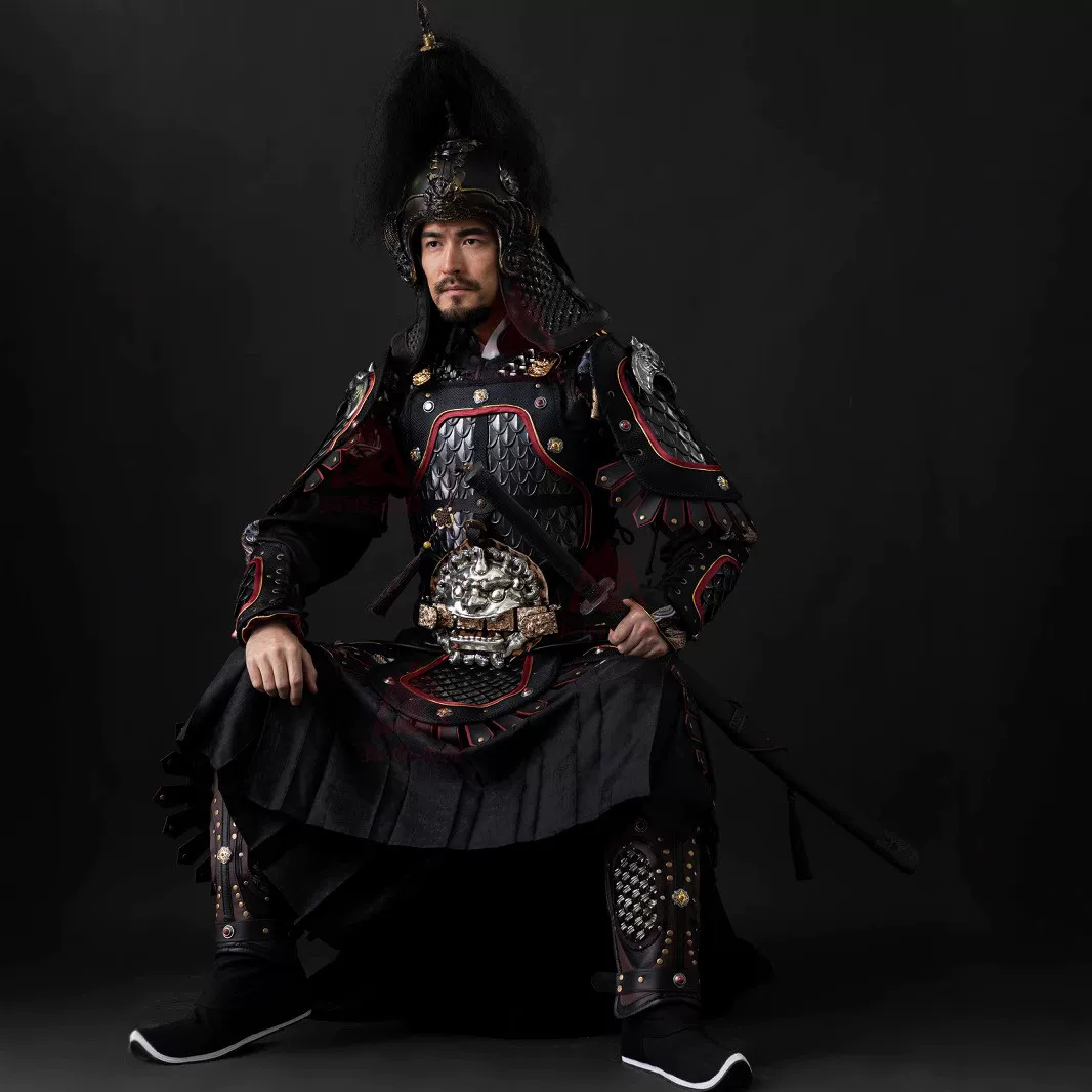 Tang-Ming Dragon-Scale Split Mingguang Armor, China-Chic Life-Size Wearable Chinese General Armor - Image 5