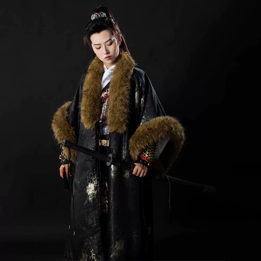 Original Desert Huqiu Fur-Collar Dachang Coat, Versatile Bold Feiyufu Armor Matching Set (Not Hanfu) - Image 3