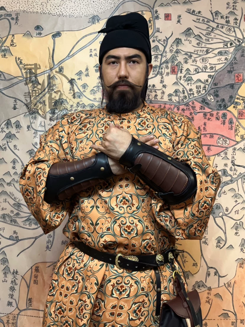Arm guards universal arm guards cowhide arm guards Hanfu arm guards armor arm guards round-collar robe arm guards - Image 3