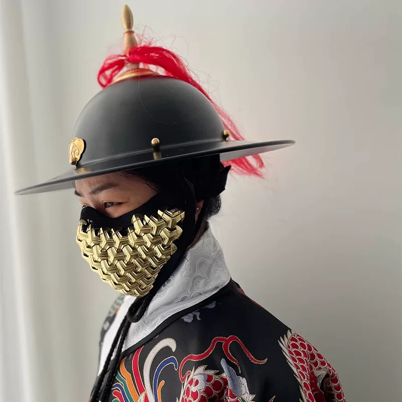 Flying-Saucer Helmet Feiyufu / Jinyiwei Adjustable Ming Steel Helmet, Unisex - Image 3