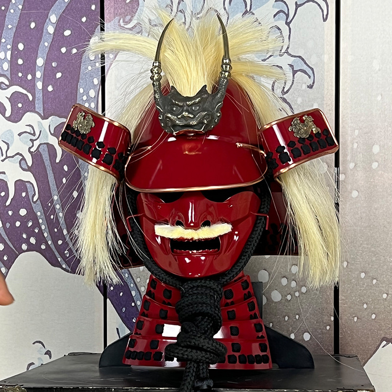 Wearable Japanese Samurai Kabuto Helmet Replica, Stainless Steel, Stage Prop and Display - Image 2