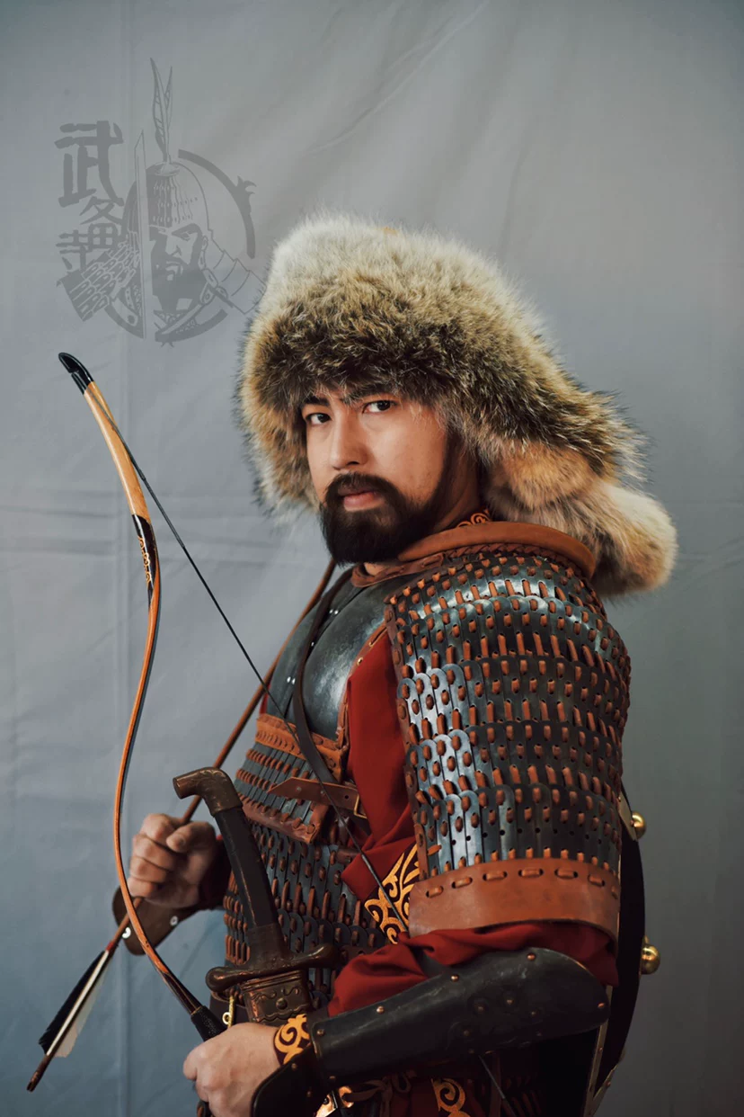 Mongol leather hat Mongol felt hat imported quality leather hat Genghis Khan leather hat Mongol - Image 4