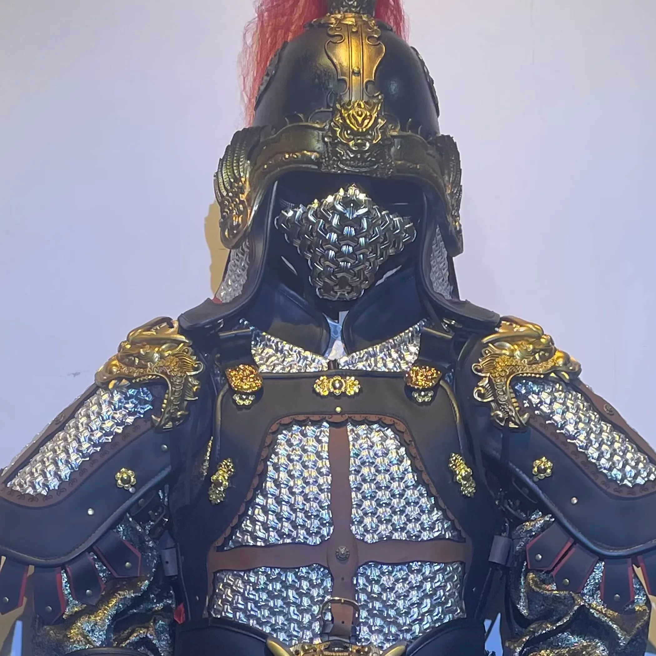 Armor Helmet & Breastplate Hat, Lightweight Cosplay Rubber Helmet Accessory, New China-Chic Wearable - Image 4