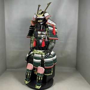 Black and Green Japanese-style Samurai Armor Full Set Replica for Display and Film Props