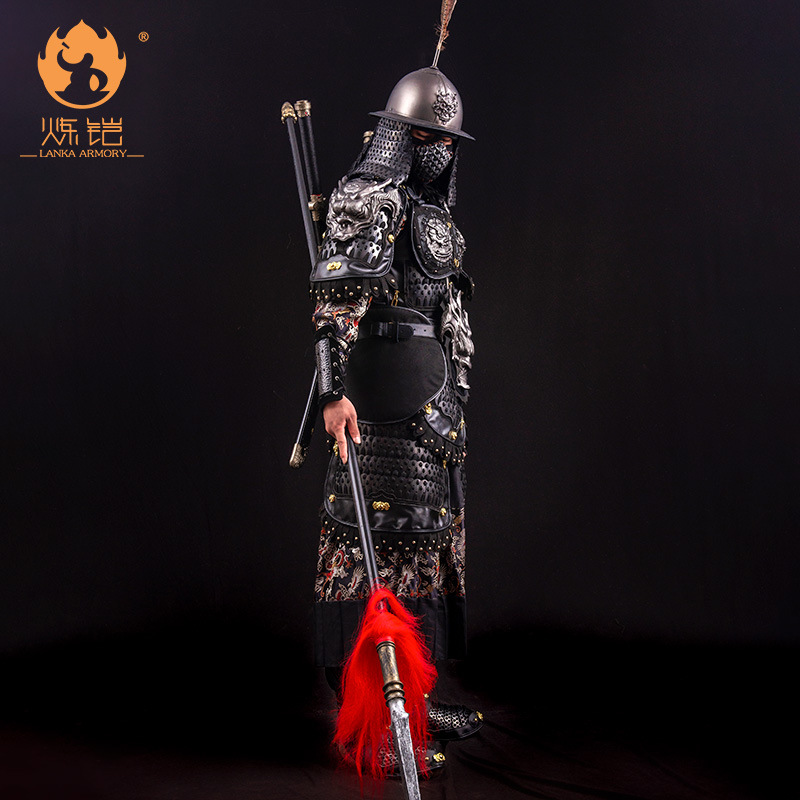 Handmade Chinese Split-Piece Armor, Ming and Song Dynasty Style, Metal Wearable Film Prop - Image 2