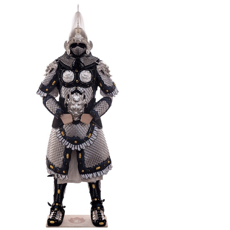 Zhao Yun Dragon Scale Armor Full Set, Handmade Leather Chinese General Armor Replica Costume, Wearable Display Prop - Image 5