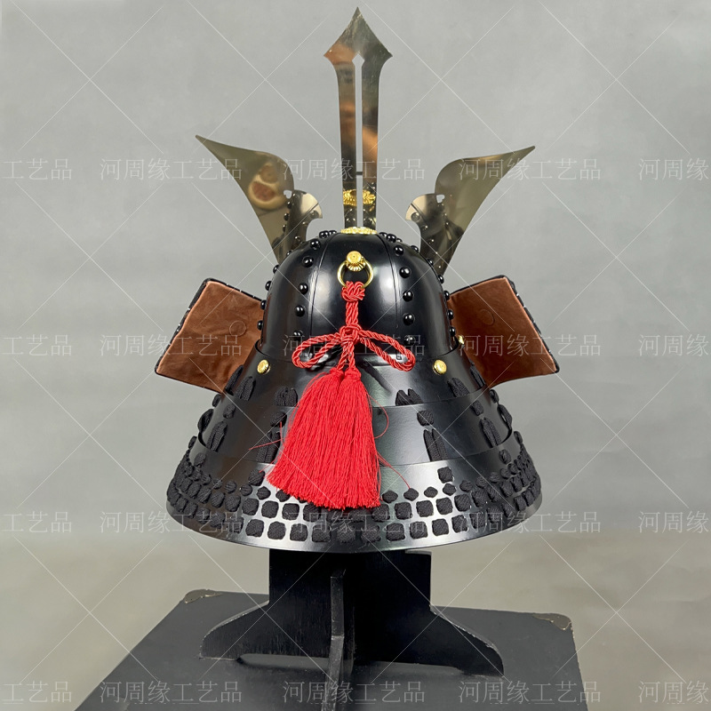 Japanese Kabuto-Style Samurai Helmet Replica Stainless Steel Film and Stage Prop - Image 2