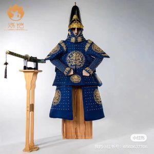 Qing Dynasty Qianlong Grand Parade Armor Replica, Handmade Chinese General's Costume