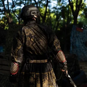 Authentic Original Hanfu Feiyufu Jinyiwei Ming Tieli/Yesa, Hot-Stamp Tactical Camo Unisex Style