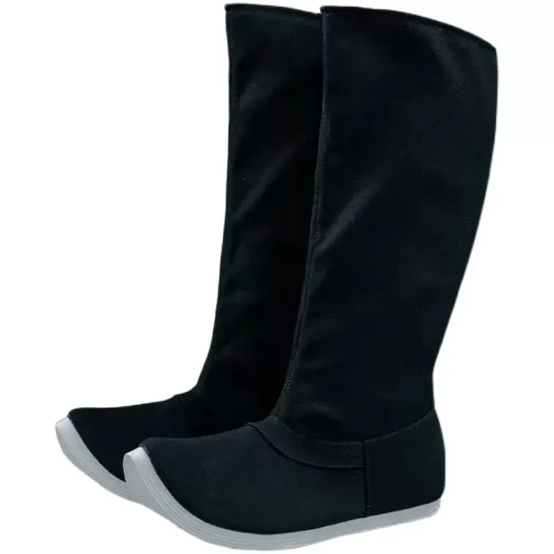 Zao Boots Hanfu Shoes, Solid-Color Armor Boots, Height-Boost Tall Layered-Sole Platform Shoes - Image 5