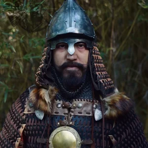Mongol-Yuan style front-open straight lamellar 2.0 Mongol ethnic armor Mongol armor Mongol armor large lamellar
