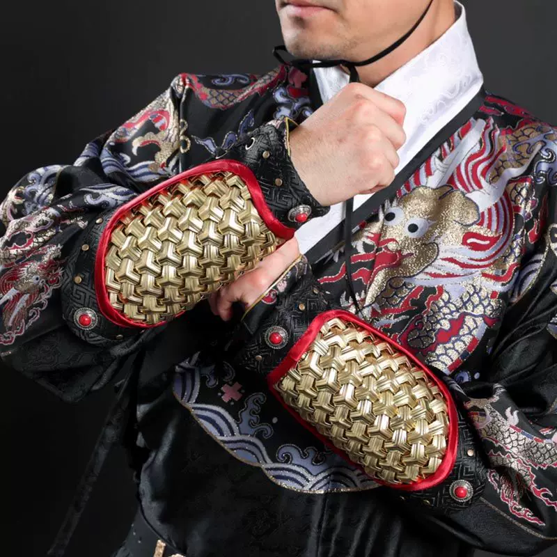 Ming Feiyufu / Jinyiwei Wrist Guards, Unisex Metal Armor Arm Guards Hanfu Accessory - Image 3