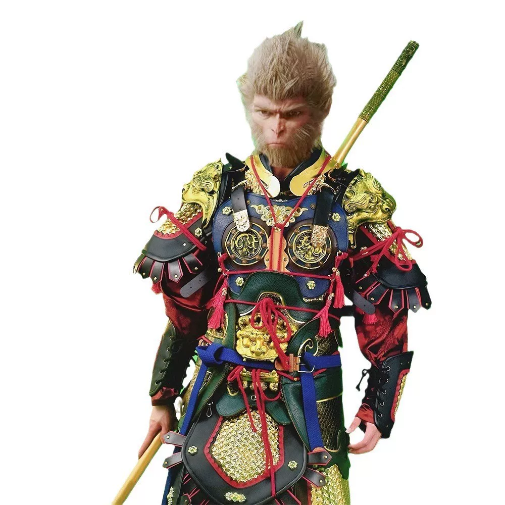 Made-to-Order Black Myth Wukong Cosplay Armor, Mountain-Pattern Replica Split Metal-Look Wearable Set - Image 5