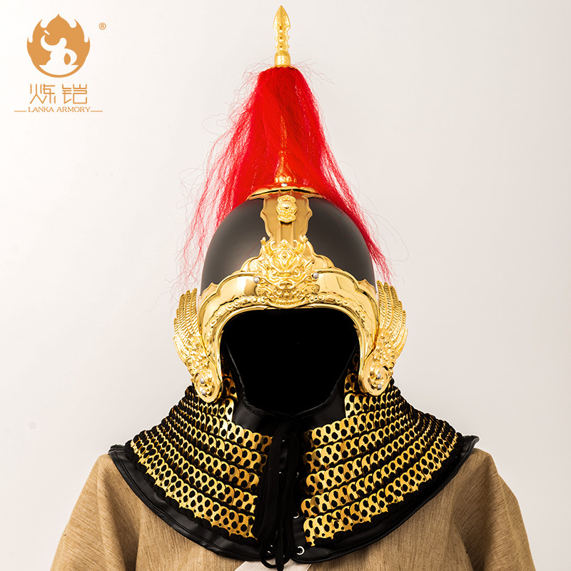 Phoenix Wing Helmet Metal Armor Prop Wearable Song and Ming Dynasty-inspired Film Costume Hat - Image 3