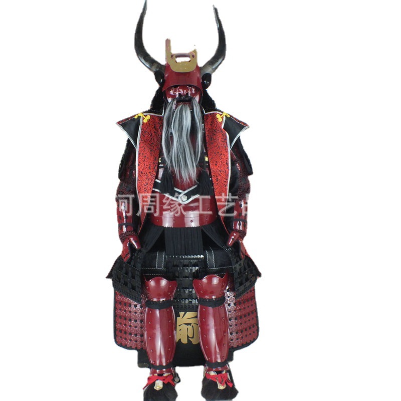 Wearable Japanese Samurai Armor Replica, Iron Construction, Film Prop Display Suit - Image 5